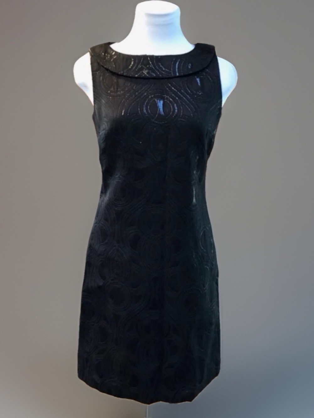 LIMITED EDITION Black Sheath Cocktail Dress sz 6